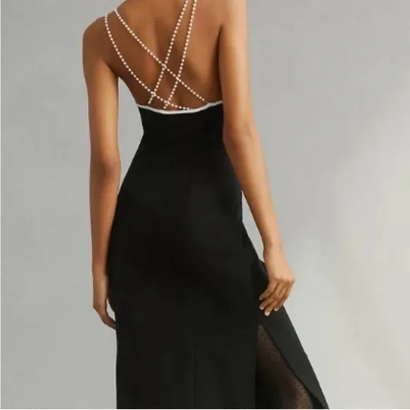 Maeve Black Midi Dress - Picture 2 of 6